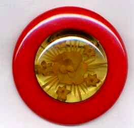 BP63 round red/aj reverse carved pin